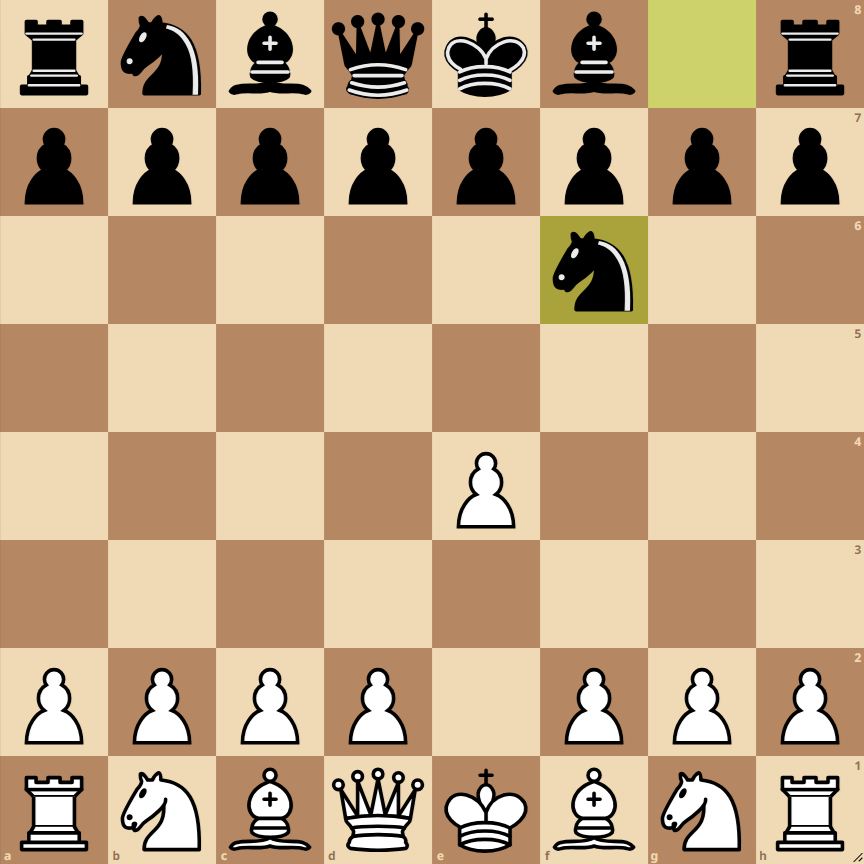 alekhine defense four pawns attack 0
