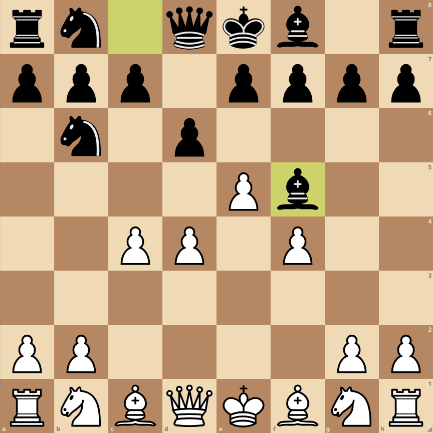 alekhine defense four pawns attack trifunovic variation 4
